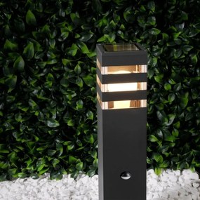 Lampada da esterno con sensore TEKSAS 1xE27/12W/230V IP44 44 cm antracite