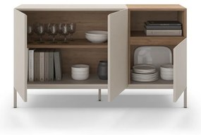 Cassettiera color crema 140x80 cm Cailin - Marckeric