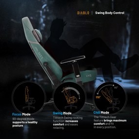 Sedia da gaming Diablo X.Eye Prime Mystic Mint Normal Size