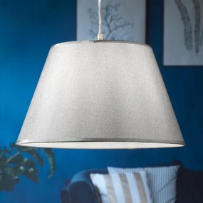 Lampadario SOSPENSIONE DORIAN D.40 COL.GRIGIO grigio paralume grigio E27 Ø40cm