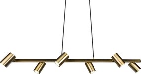 Trio - Lampadario a cavo MARLEY 6xGU10/35W/230V ottone