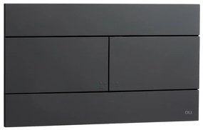 Cassetta da incasso Oli74 Plus doppio scarico con placca wc nero Matt