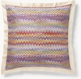 Set di 2 federe in cotone con motivo a zig-zag John Re