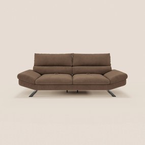 Eclipse Divano dal design moderno 2 e 3 posti con schienali traslanti - piedini alti in elegante microfibra smacchiabile T11