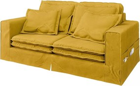 Divano giallo 196 cm Nora – Ropez