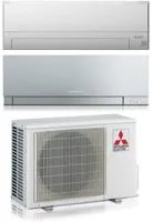 Climatizzatore Condizionatore Mitsubishi Electric Dual Split Inverter serieMSZ-BT 9000 + KIRIGAMINE ZEN SILVER 12000 con MXZ-2F42VF R-32 Wi-Fi Integrato Colore Argento 9000+12000