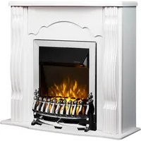 Camino Elettrico da Pavimento 88,3x95x30 cm Effetto Fiamma 2000W Classic & Galileo Silver