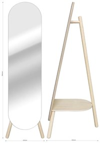 Specchio MIRROR rettangolare beige 36 x 149.9 cm INSPIRE