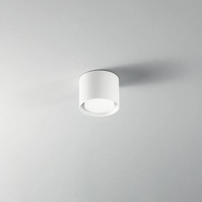 Plafoniera In Alluminio Moderna Geo Bianco 1 Luce