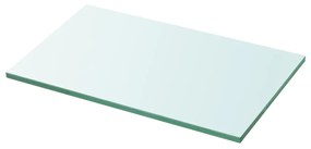 Mensole in vetro trasparente 2 pz 30x12cm