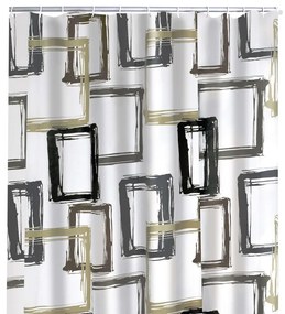 Tenda Da Doccia Pattern Brown 180x200 Cm /