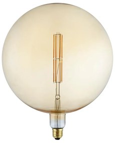 Lampadina Super, LED, E27 globo, ambrato, luce calda, 8W= 800LM 360° dimmerabile, ON