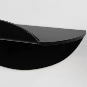 Mensola nera in metallo 34 cm Pipa – Spinder Design