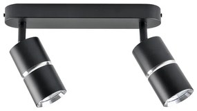 Faretto BAMBOO 2xGU10/10W/230V nero