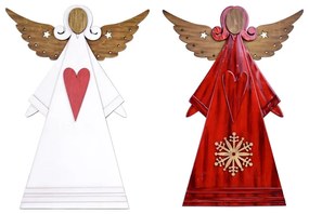 Set di 2 statuine di Natale Anděl Curl - Ego Dekor