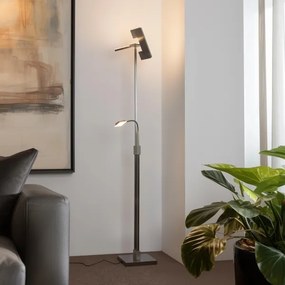 Eglo 33182 -Lampada da terra dimmerabile a LED SOLANO 1xLED/26W/230V+1xLED/3,2W cromo