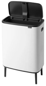 Bidone per rifiuti in acciaio bianco touch 60 l Bo Touch Bin Hi - Brabantia