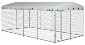 Canile Da Esterno Con Tetto 7,6x3,8x2,3 M /