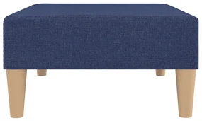Poggiapiedi blu 78x56x32 cm in tessuto