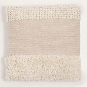 Cuscino quadrato in cotone (50x50 cm) Pivit Beige Lino - Sklum