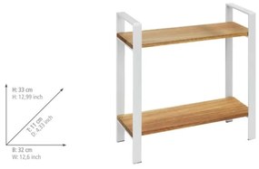 WENKO 53024100 - Mensola LOUISA 32x33 cm bianco/marrone