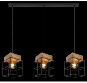 Globo 15530-3H - Lampadario su filo MERRIL 3xE27/60W/230V