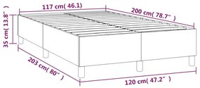 Giroletto a Molle Crema 120x200 cm in Tessuto