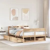 Letto senza Materasso 150x200 cm in Legno Massello di Pino 3307119