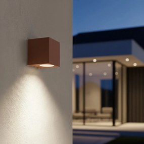 Applique Quadrata Monodirezionale IP65 - GU10 Mattone Corten