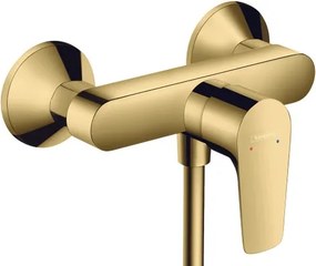 Rubinetto per doccia getto laminare cristallino monocomando Talis E oro lucido HANSGROHE