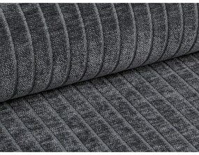 Divano grigio scuro con rivestimento in velluto a coste 264 cm Bergamo – Cosmopolitan Design