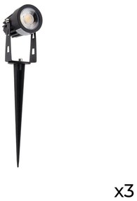 Kit 3 Faretti LED Solare con Picchetto 3x5W con Telecomando incluso Colore Bianco Naturale 4.000K