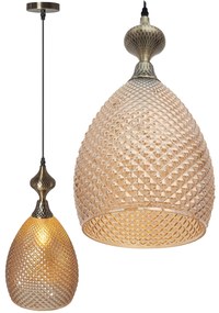 Lampada Da Soffitto Di Vetro Amber APP432-1CP