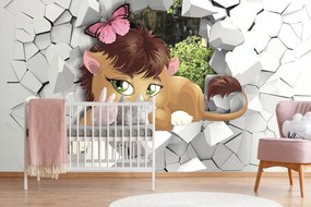 Carta da parati – Cucciolo di leone carino