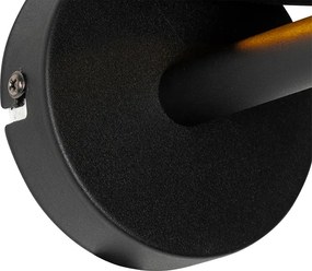 Applique moderna nera con oro - VT 1
