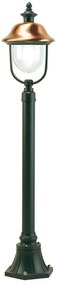 Lampione da giardino, Rustica H 128 cm, grigio e rame, IP43 SOVIL