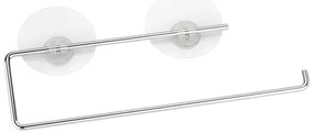 WENKO 53130100 - Supporto per strofinacci STATIC-LOC 30x8,5 cm argento/trasparente