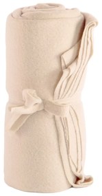 Coperta bianca/beige in vello 130x160 cm Riso – Tiseco Home Studio