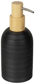 Dispenser per sapone nero opaco in poliresina 250 ml Altavalle – Wenko