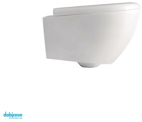 Kerasan "Aquatech" Wc Sospeso Senza Brida Bianco Lucido