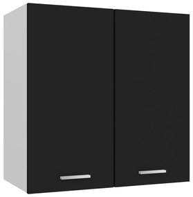 Mobile Pensile Nero 60x31x60 Cm İn Legno Multistrato /