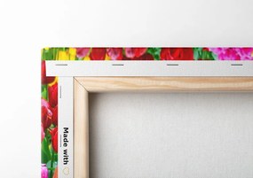 Stampa su tela – Giardino pieno di tulipani