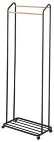 Appendiabiti nero in metallo con ruote Tower - YAMAZAKI