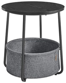 Tavolino d'appoggio NOIRA nero/grigio