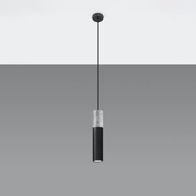 Lampadario a Sospensione in Acciaio e Cemento BORGIO 1 GU10 da interno