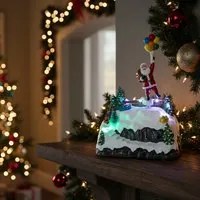 Mini villaggio palloncini Babbo Natale con luci