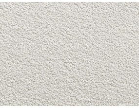 Divano angolare bianco (con penisola a sinistra/con chaise lounge) con rivestimento in bouclé Leonore – Bobochic Paris