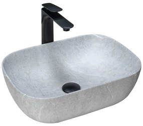 Lavabo da appoggio Rea Livia Grey