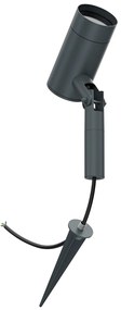 Faretto con Picchetto GU10 da Giardino Orientabile Serie SHADOW - Grigio