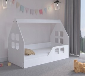 Letto per bambini Casa Montessori 140 x 70 cm bianco destro